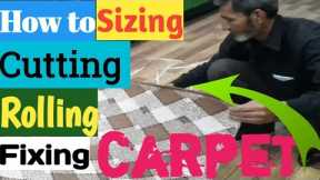 How to Fix a Carpet | How to Cut Carpet | Laying Carpet | Umair Carprts 🔥