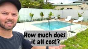 BEFORE & AFTER Pool installation | how much it cost | backyard makeover