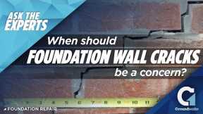 When Should Foundation Wall Cracks be a Concern?