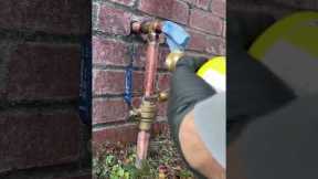 replacing a main shut off valve on copper line #plumber #plumbing #soldering