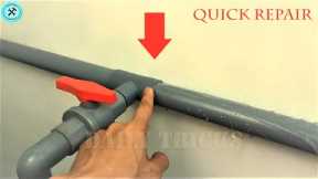 Plumbers Don't Want You To Know This Trick! Repair Leaking Pvc Pipes And Plumbing In Few Easy Ways!