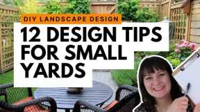 12 Landscape Design Tips for Small Yards ~ How to make a small space look bigger and more beautiful