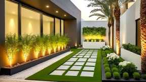 100 Modern Home Garden Landscaping Ideas 2024 Backyard Garden Wall Designs | Front Yard Gardens P7