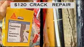 Foundation Crack Repair, Sika