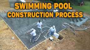 Swimming pool construction process, step by step (Time-Lapse video)