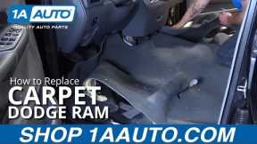 How to Replace Carpet Quad Cab 03-08 Dodge Ram 1500