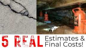 $1,000, $45,000 or MORE?!?! How MUCH Do Foundation Repairs COST?