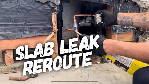 Rerouting Waterline for Slab Leak Repair | Plumbing Vlog for Apprentice Plumber