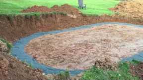 Semi-Inground Pool Installation