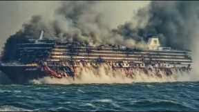 1 MINUTE AGO! Russian Cruise Ship Carrying North Korean Generals SUNK by Ukrainian Sea Ambush!