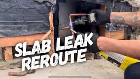 Rerouting Waterline for Slab Leak Repair | Plumbing Vlog for Apprentice Plumber