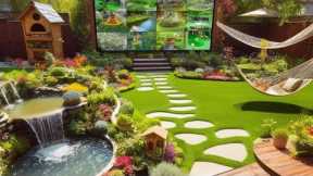 Modern Home Garden Landscaping Ideas 2024 Backyard Patio Design | Front Yard Garden Wall Design