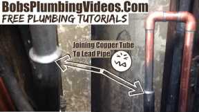 Water Pipe Leak Repair / Joining Copper & Lead