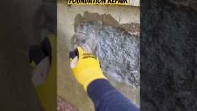 Quick Foundation Repair #diy #construction #howto #repair #foundation #foundationrepair #patchwork