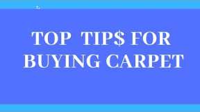 Top tips for buying carpet