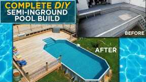 DIY Semi-Inground Pool Kits | Complete Installation Guide! 🛠️⛱️👙🌊
