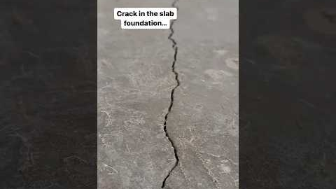 Crack in Slab Foundation…😬