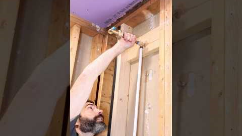 How to Test Shower Valve Plumbing - #shorts #homerepairtutor