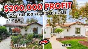100 Year Old Home Made Us Over $200K (House Flip Before & After)