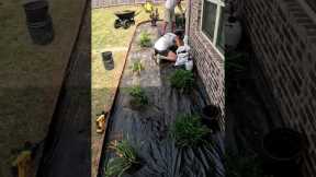 How We Create A Flower Bed - Start to Finnish! #Landscaping #lawncare