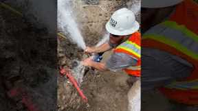 High Pressure Water Main Repair!😱
