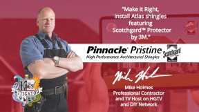 TV Host Mike Holmes Likes Pinnacle Pristine Shingles | Roofer Lanesville Indiana The Kings Mitigator