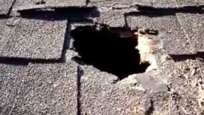 DIY: Temporary fix for hole on the roof