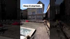 Backyard Pool Installed for Summer #construction #backyard #pool #landscape