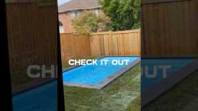 Backyard transformation ✅          Fiberglass pool installation ✅                       #pool #spa