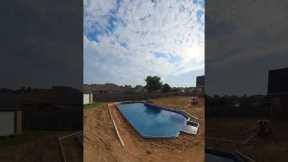 Semi in ground pool! #shorts #pool #summer
