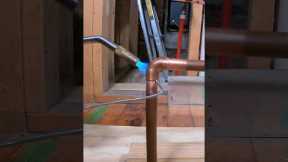 Copper Pipe Soldering Tips - #shorts #homerepairtutor