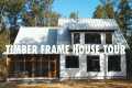 Inside a MidCoast Maine timber frame