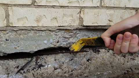 Foundation Repair Vertical Cracks (AKA Spalling)