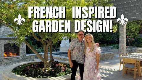 Come See This Charming French-Style Garden Tour! Landscaping Ideas & Design Tips for French Style!