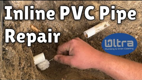 Inline PVC Pipe Repair - Replacing A PVC Water Supply Pipe In Ground - Pipes Won’t Move