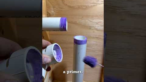 Purple Primer #plumbing #renovation #homeimprovement #plumbing101 #pvc