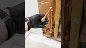 Copper Water Supply Line Tips - #shorts #plumbing #homerepairtutor