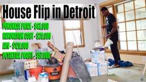 Simple House Flip in Detroit - Before and After Renovation (Part 2) | Demo & Clean Out Progress