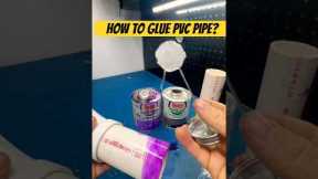 How to glue PVC pipe for beginners #diy #tips #plumbing #howto #construction