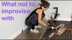 How to install hardwood floors #DIYflooring #floor #hardwoodfloor #flooringnailer #Lcleats