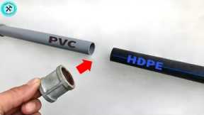 Plumbers near me don't want to share this with you!Simple tricks to connect PVC pipes and HDPE pipes
