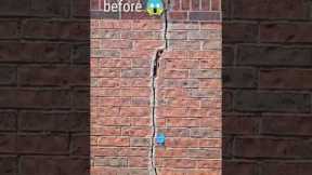 From open cracks to seamless perfection! 🏡 #FoundationFix #HomeTransformation