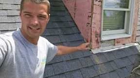 Roof wall flashing, what not to do