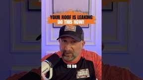Roof leak repair tips