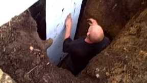 crack repair exterior wall crack leaking foundation crack basement waterproofing