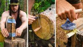 Solo Bushcraft TIPS and Outdoors HACKS for survival in the forest