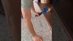 Carpet Installation in 60 Seconds! #carpetfitting #carpetlooks #flooring #carpet #tools #contractor