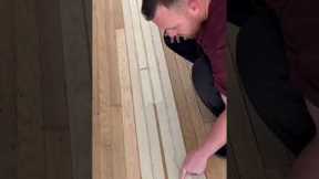 3 Step Solution To Fixing Gaps in Wood Floors (How To)👀 #floorrestoration