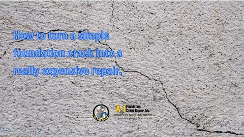 How to turn a simple foundation crack into a really expensive repair