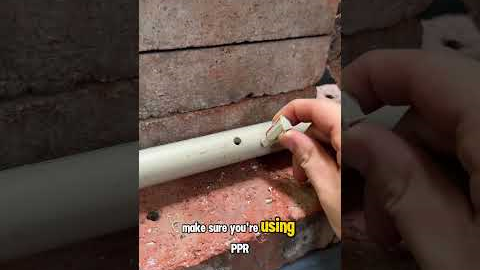 Have you ever accidentally drilled into a water pipe in your house? #plumbing  #plumber